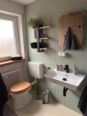 Ein Badezimmer in der Unterkunft Apartment im Gründle