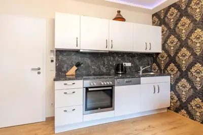 Küche/Küchenzeile in der Unterkunft PMC Business Apartments
