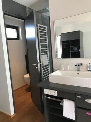 Ein Badezimmer in der Unterkunft Der espenhof Landhotel, Tagungshotel & Weingut