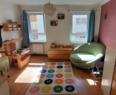Ein Sitzbereich in der Unterkunft Familienparadies in Pforzheim am Schwarzwald