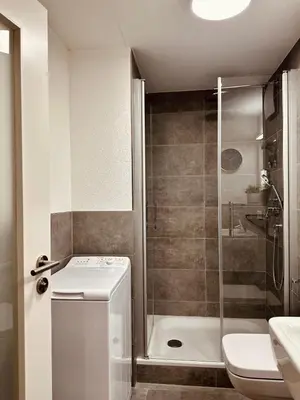 Ein Badezimmer in der Unterkunft Stadthaus Neckarsulm serviced apartments - Stadthaus Schrade