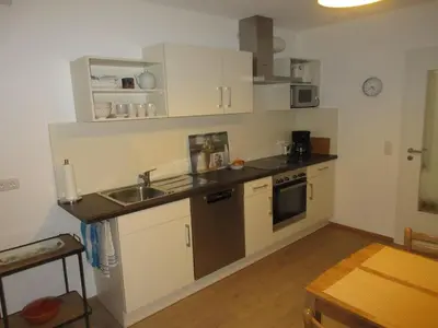 Küche/Küchenzeile in der Unterkunft Ferienwohnung Obstgarten