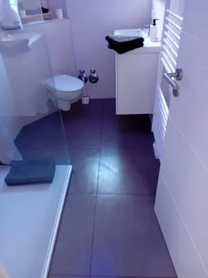 Ein Badezimmer in der Unterkunft ~Ferienwohnung Sandhausen / HD~