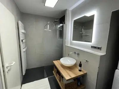 Ein Badezimmer in der Unterkunft Ferienwohnung in Maikammer