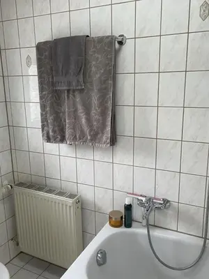 Ein Badezimmer in der Unterkunft Schicke Ferien- und Monteurswohnung 53 qm Philippsburg