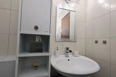 Ein Badezimmer in der Unterkunft ZAUBERFROSCH - ankommen und Zuhause fühlen - Apart-VL