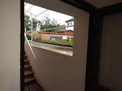 Ein Balkon oder eine Terrasse in der Unterkunft Schicke hundefreundliche Wohnung