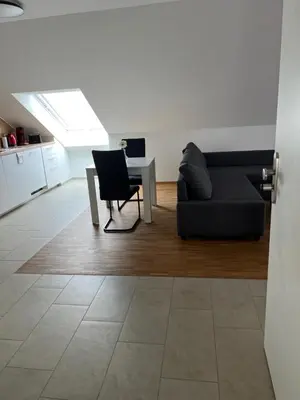 Ein Sitzbereich in der Unterkunft New Age Boardinghaus Bad Wimpfen