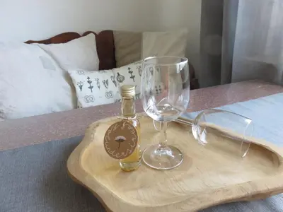 Getränke in der Unterkunft Ferienwohnung Auszeit