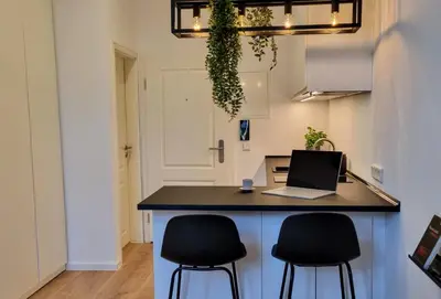 Küche/Küchenzeile in der Unterkunft Modernes Apartment im Zentrum von Karlsruhe
