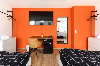 Ein Bett oder Betten in einem Zimmer der Unterkunft NECKARWESTHEIMER Appartement
