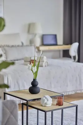 Ein Bett oder Betten in einem Zimmer der Unterkunft Imma - im idyllischen Walldürn-Glashofen