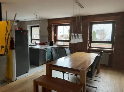 Küche/Küchenzeile in der Unterkunft Schöne Wohnung mit Gartennutzung