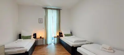 Ein Bett oder Betten in einem Zimmer der Unterkunft Hygge Home - mit Garten und Stellplatz für Feriengäste-, Monteure / Netflix / 10 min. zur Sinsheim Therme und zur Autobahn