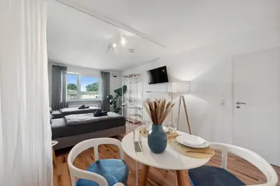 TV/Unterhaltungsangebot in der Unterkunft Amalfi Apartments A01 - gemütliche 2 Zi-Wohnung mit Boxspringbetten und smart TV