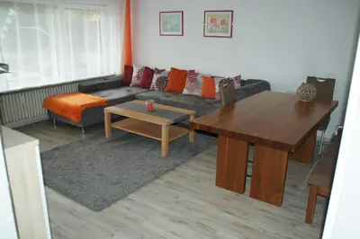Ein Sitzbereich in der Unterkunft RuheOase Oberriexingen - Wohlfühlen, abschalten und entspannen