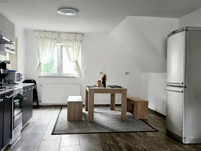 Küche/Küchenzeile in der Unterkunft Work & Stay in Mannheim