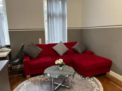 Ein Sitzbereich in der Unterkunft Schöne 3 Zimmer Wohnung in Top Lage Heidelberg