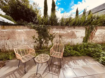 Ein Garten an der Unterkunft Romantisches wohnen