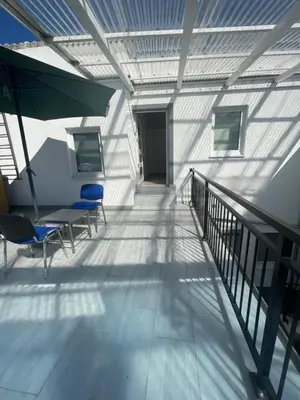 Ein Balkon oder eine Terrasse in der Unterkunft Kleine aber feies Zimmer