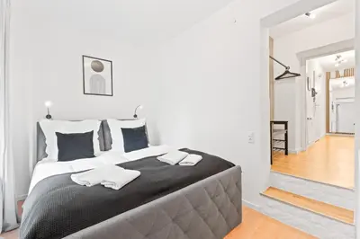 Grundriss der Unterkunft Kingsize Bett, Terrasse, Netflix, zwei Zimmer