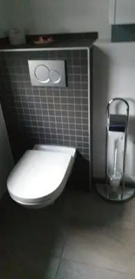 Ein Badezimmer in der Unterkunft Ferienwohnung Pfungstadt