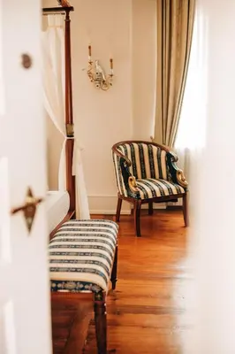 Ein Sitzbereich in der Unterkunft Schloss Neckarbischofsheim