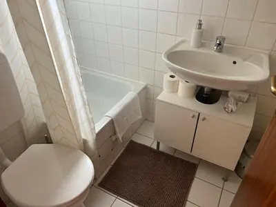 Ein Badezimmer in der Unterkunft Business Appartement in Mainz Bretzenheim