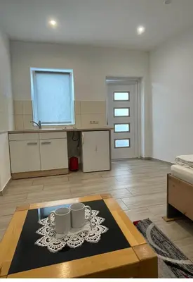 Küche/Küchenzeile in der Unterkunft Studio Apartment Zentrum Rüsselsheim