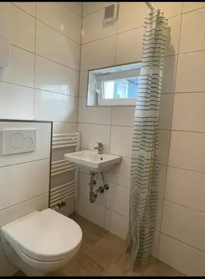 Ein Badezimmer in der Unterkunft Studio Apartment Zentrum Rüsselsheim