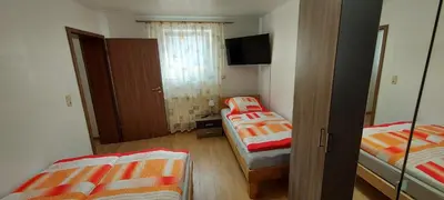 Ein Bett oder Betten in einem Zimmer der Unterkunft Apartment Popp Heilbronn