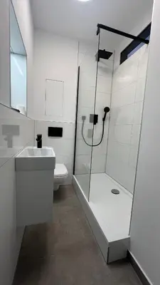 Ein Badezimmer in der Unterkunft Hostel Kornwestheim
