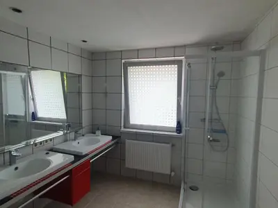 Ein Badezimmer in der Unterkunft Privatzimmer an der Universitätsklinik Mainz-sehr zentral