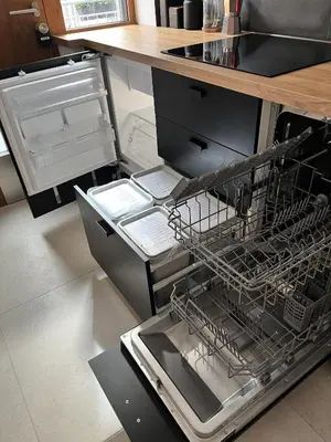 Küche/Küchenzeile in der Unterkunft Goldstadt Apartments Pforzheim