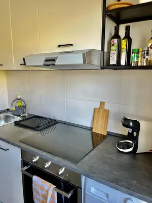 Küche/Küchenzeile in der Unterkunft Schöne zentrale Wohnung Nähe HB