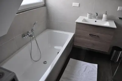 Ein Badezimmer in der Unterkunft Neubau, Luxus, 3-Zi Wohn für KaffeeGenießer