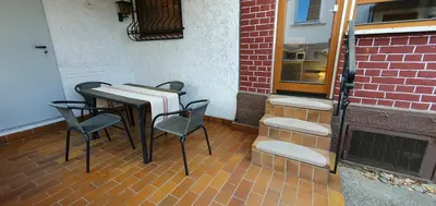 Ein Balkon oder eine Terrasse in der Unterkunft Ferienhaus Sommer mit Klimaanlage