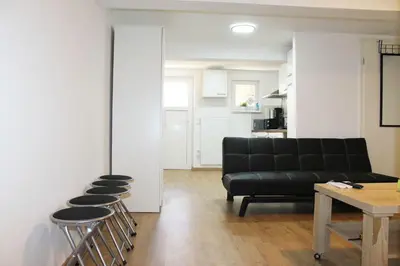 Küche/Küchenzeile in der Unterkunft Ruhig gelegenes Apartment