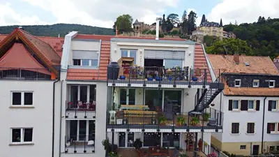 Das Gebäude in dem sich die Ferienwohnung befindet