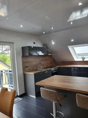 Küche/Küchenzeile in der Unterkunft Ferienwohnung Sabine