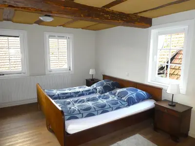 Ein Bett oder Betten in einem Zimmer der Unterkunft Alte Schreinerei