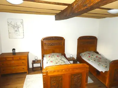Ein Bett oder Betten in einem Zimmer der Unterkunft Alte Schreinerei