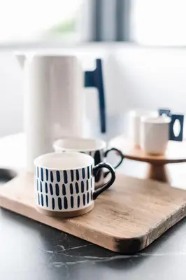 Kaffee-/Teezubehör in der Unterkunft Exklusive Design Appartement Deep Blue Neubau