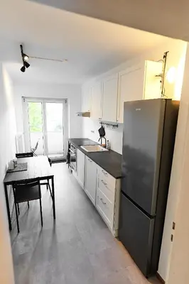 Küche/Küchenzeile in der Unterkunft N39 Whole 3-Room Apartment or Individual Room in Karlsruhe Südstadt