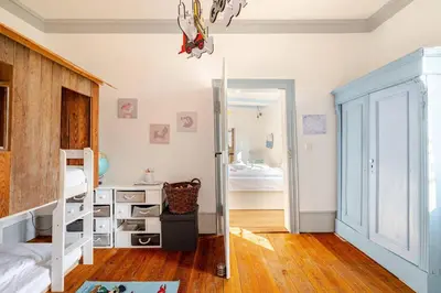 Ein Bett oder Betten in einem Zimmer der Unterkunft Stilhaus 1730