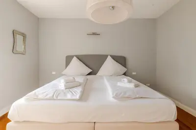 Ein Bett oder Betten in einem Zimmer der Unterkunft Stilhaus 1730