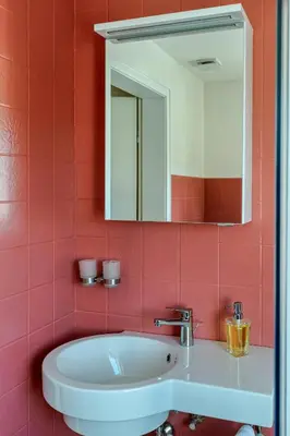 Ein Badezimmer in der Unterkunft Pension Landhaus- Frühstückspension im Brombachtal