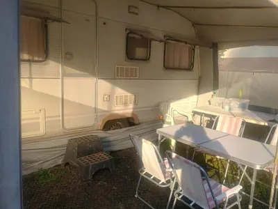Grundriss der Unterkunft Wildcamp Resort Masseria la Murgia Unterkunft in einem Wohnwagen