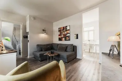 Ein Sitzbereich in der Unterkunft BS Suites