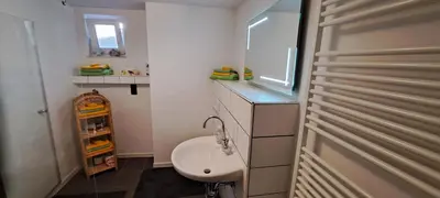 Ein Badezimmer in der Unterkunft Ferienwohnung Ilona